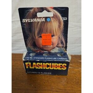 GTE Sylvania Flash Cubes 3 Flashcubes In Original Boxes New